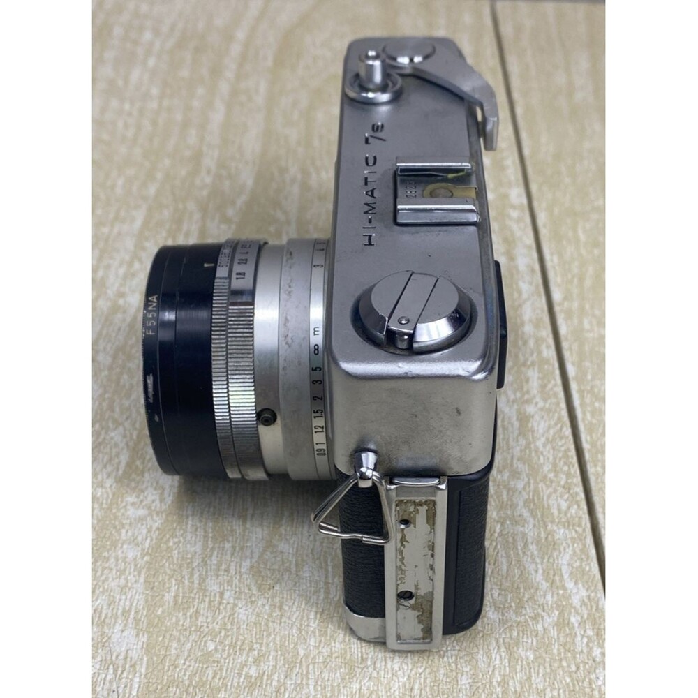 Minolta Hi-Matic 7s Camera w/Milnolta Leather Case & Seiko Lens - UNTESTED AS/IS - Picture 14 of 16